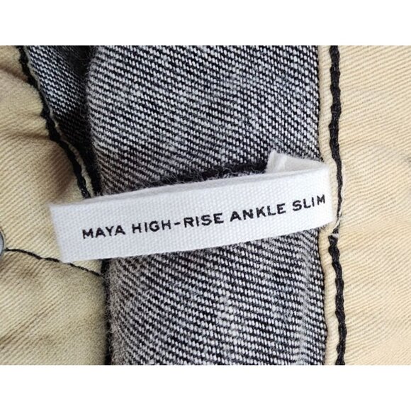 Rag & Bone Womens 30 Maya High Rise Slim Fit Coated Jeans in Worn Black NWT‎ - Picture 15 of 16